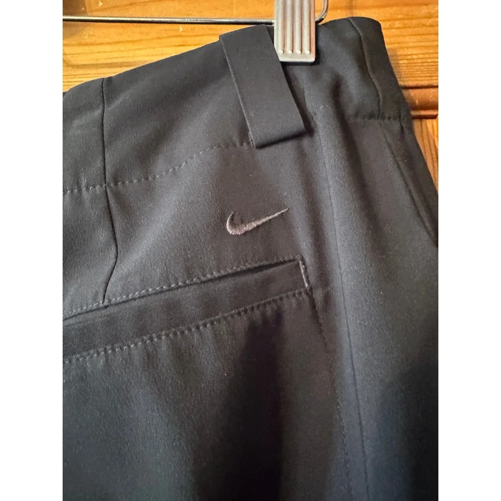 Nike Golf Shorts 14 Black Flat Front Bermuda Performance Sporty Gorpcore